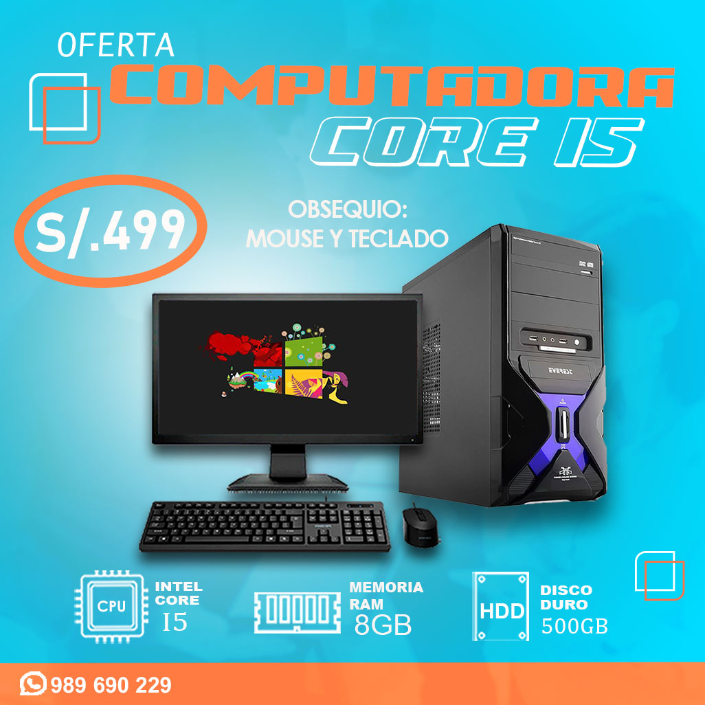 Computadora Core I5 en descuento